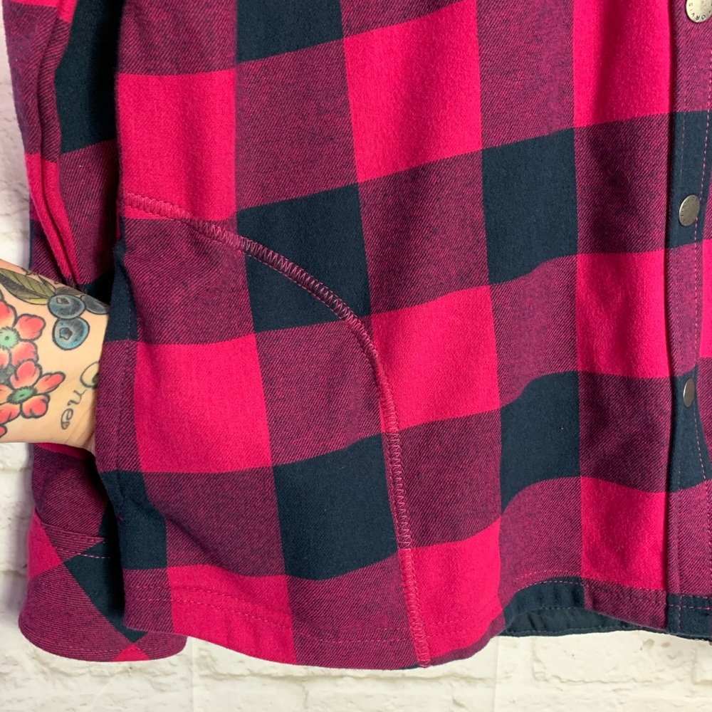 Orvis Tetons Flannel Fleece Lined Plaid Jacket Xxl - image 6